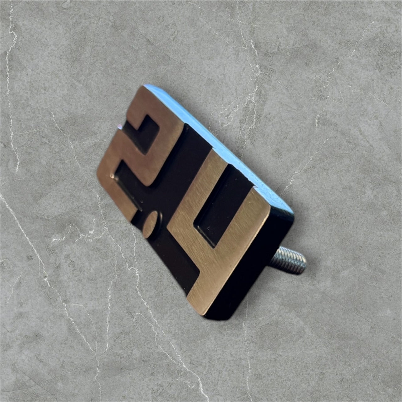 Logo de cylindré Inox pour Porsche 911 classic. 911 aircooled flat 6