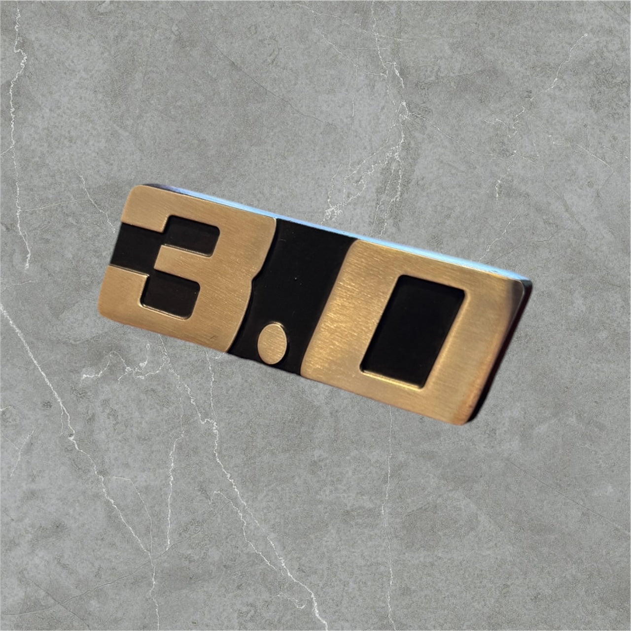 Logo de cylindré Inox pour Porsche 911 classic. 911 aircooled flat 6